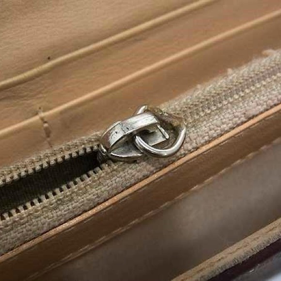 Dior Heart charm vintage  y2k Brown Clutch Wallet RARE - Picture 7 of 8